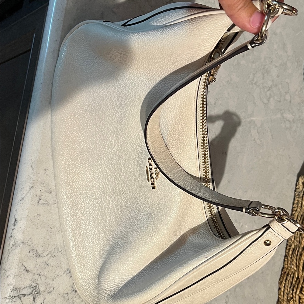 Leather coach bag